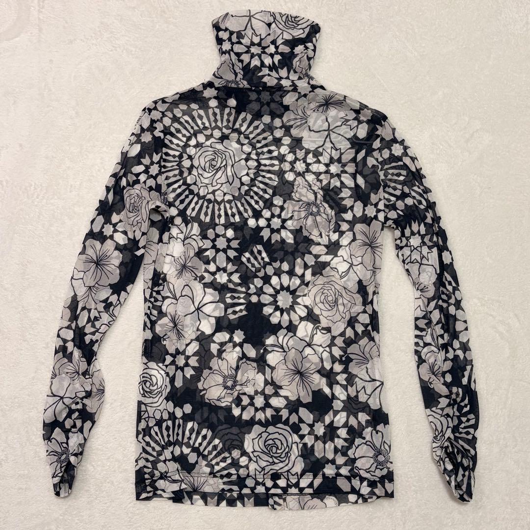 LEONARD SPORT レオナール 花柄 シースルー 長袖 カットソー 42