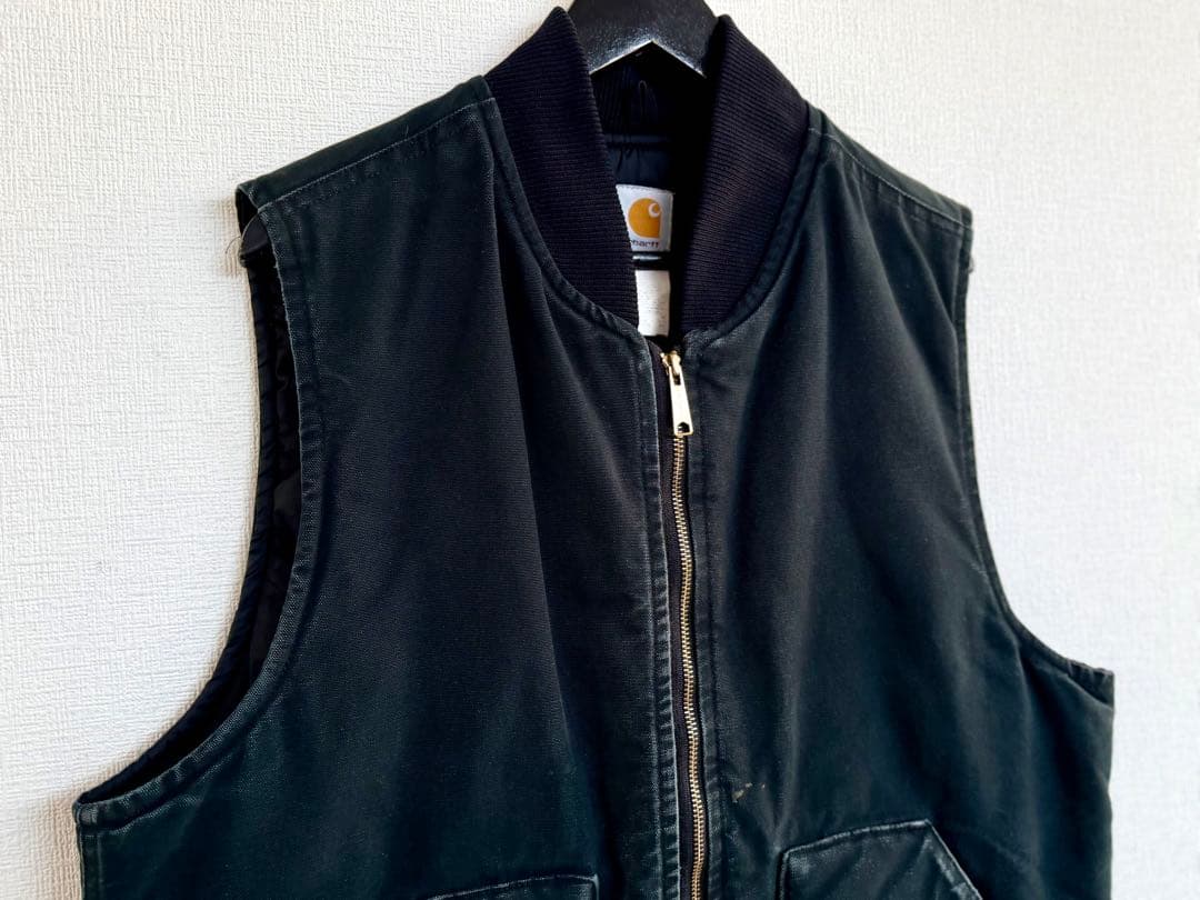 超超スペシャル TALL ヴィンテージ カーハート ダック ベスト L ブラック