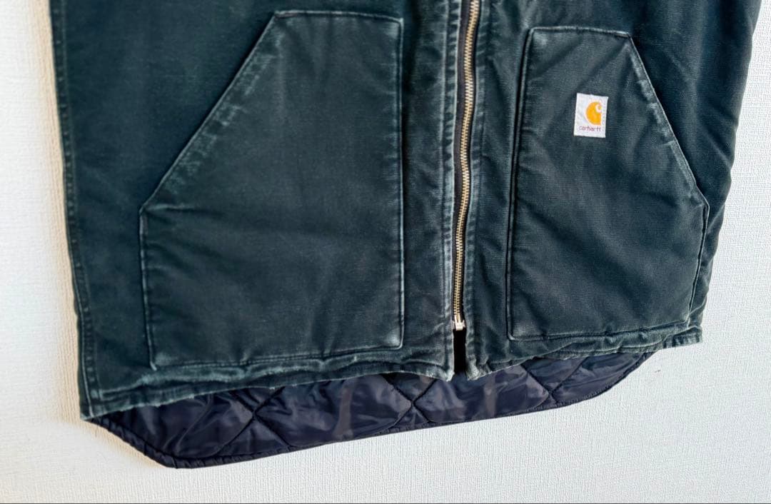 超超スペシャル TALL ヴィンテージ カーハート ダック ベスト L ブラック