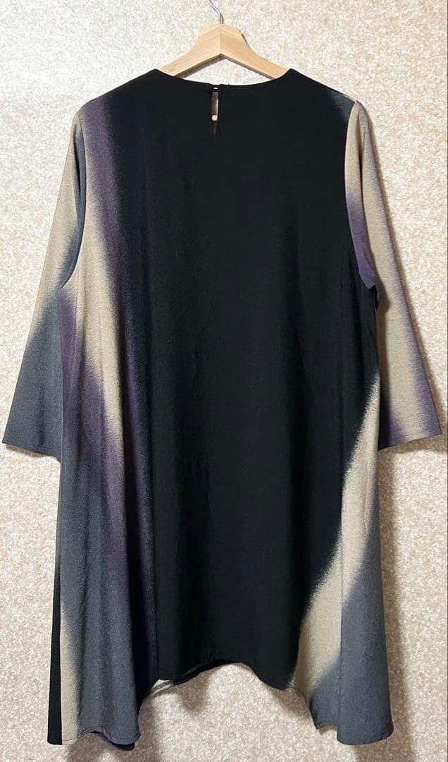 大きいサイズ 詩仙堂 BYHITOSHI チュニック ワンピース ちりめん 和柄