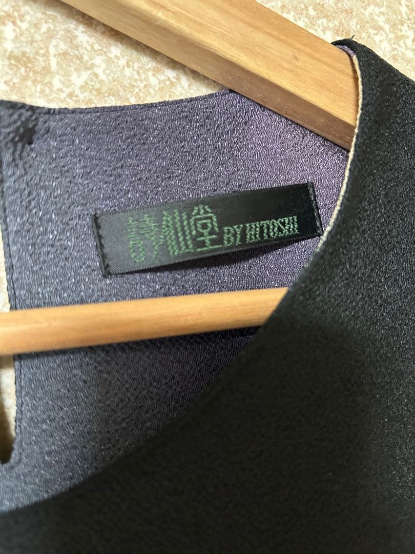 大きいサイズ 詩仙堂 BYHITOSHI チュニック ワンピース ちりめん 和柄