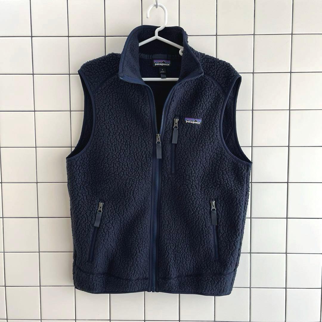 Patagonia レトロ パイル ベスト ネイビー S