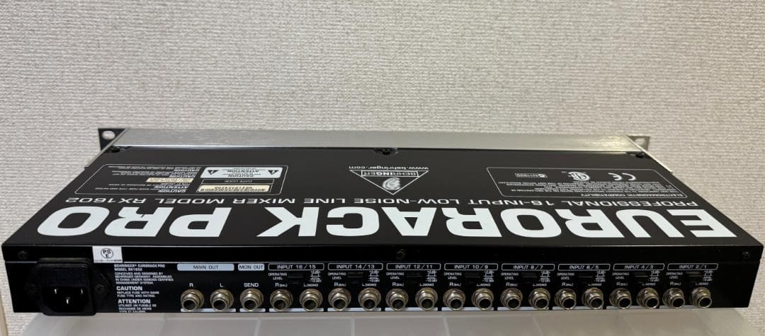 配信機器・PA機器・レコーディング機器 BEHRINGER EURORACK PRO RX1602