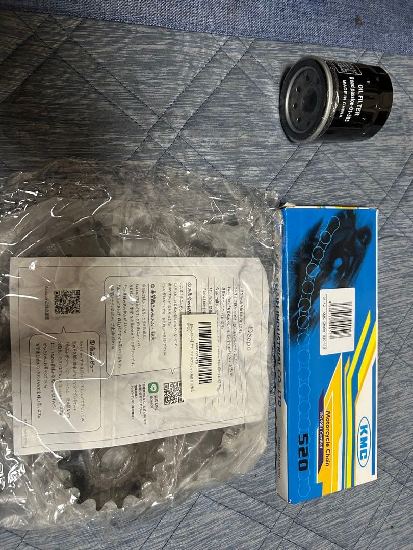 xjr400スプロケ前後チェーンオイルフィルター