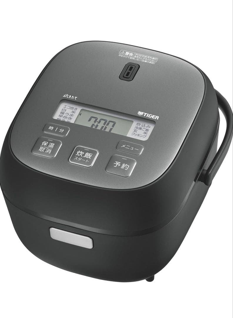 TIGER マイコンジャー炊飯器3合 メタルブラック 25年製