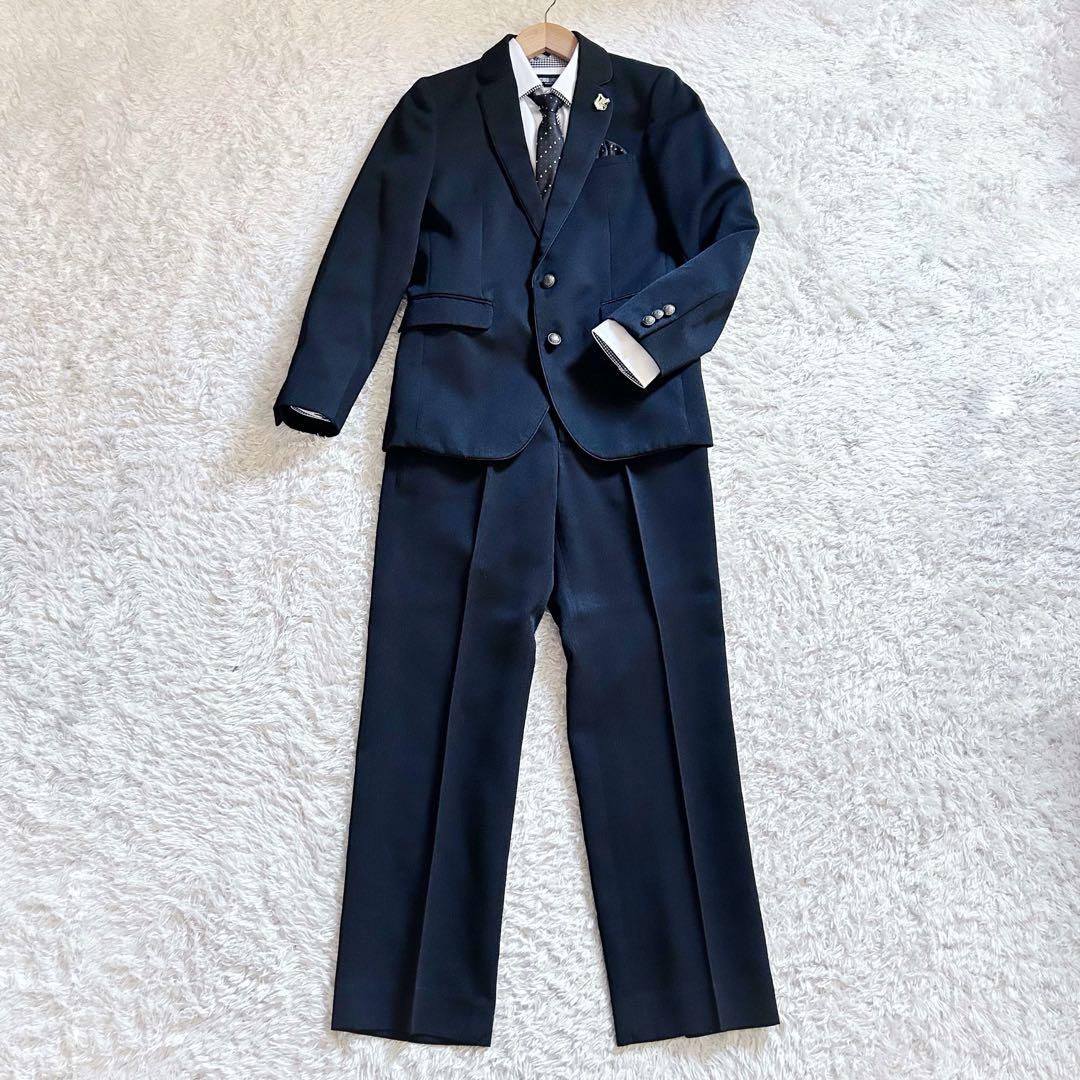 美品✨ミチコロンドンコシノ フォーマル スーツ 卒業式 男の子 150 黒