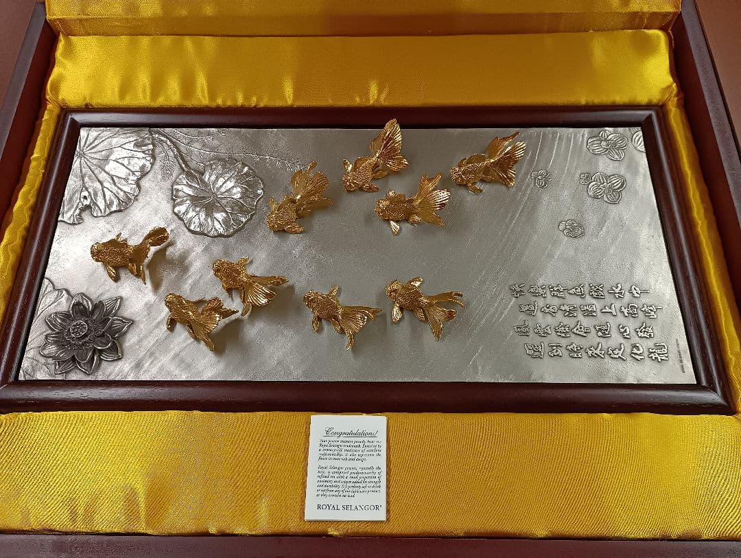  Selangor 壁掛け 金魚 蓮