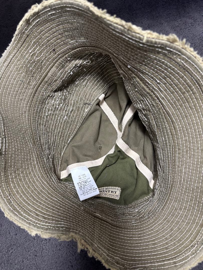 KAPITAL KOUNTRY 老人と海 クラッシュハット BORO加工