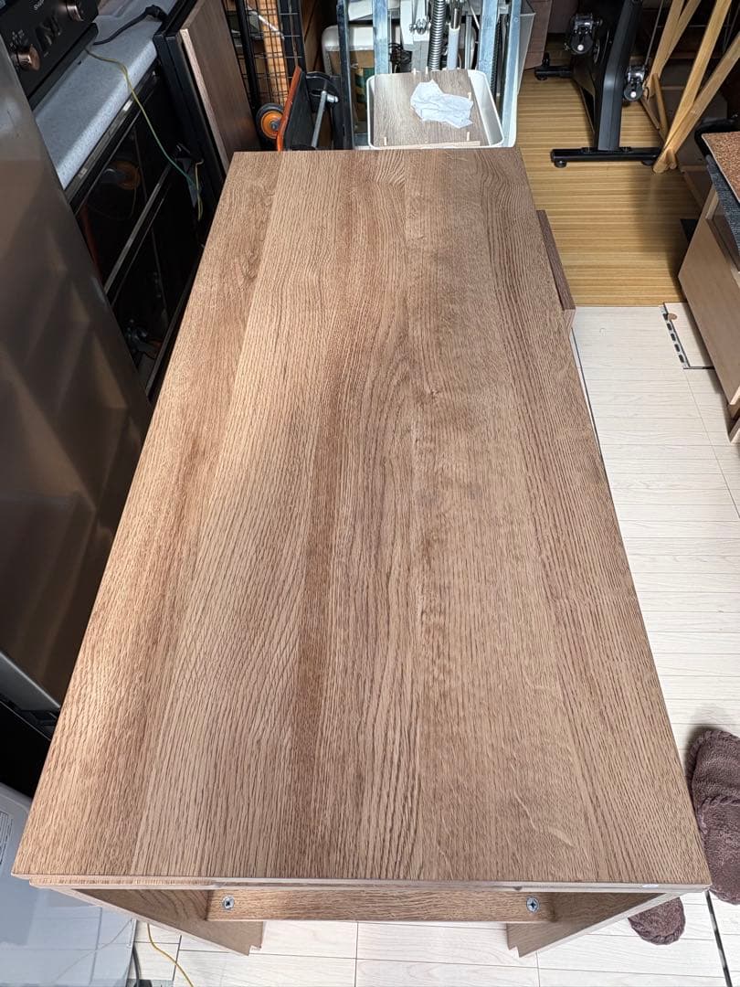 伸縮式キッチンカウンター 食器棚 LOWYA 組み立て済にて配送