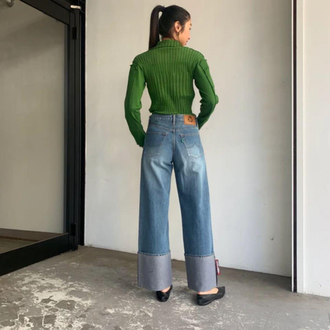 PERVERZE パーバーズ　マルチリブセーター　ブラック