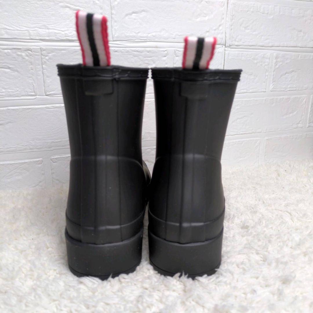 ハンター レインブーツ ショートブーツ ブラック 24㎝