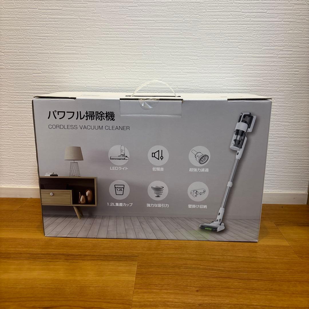 掃除機 コードレス 強力吸引 自立式 連続稼働 軽量 視感グリーンLED 充電式