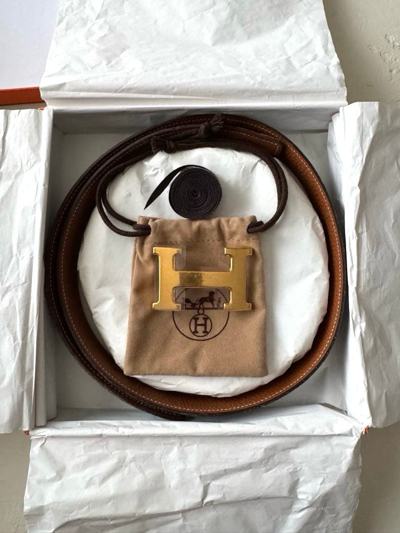 エルメス HERMES コンスタンス　Hバックル リバーシブル ベルト