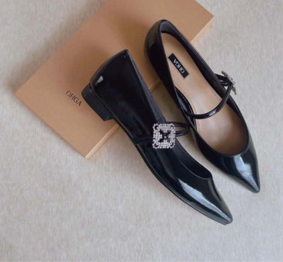 OHGA メリージェーン フラットシューズ 24センチ