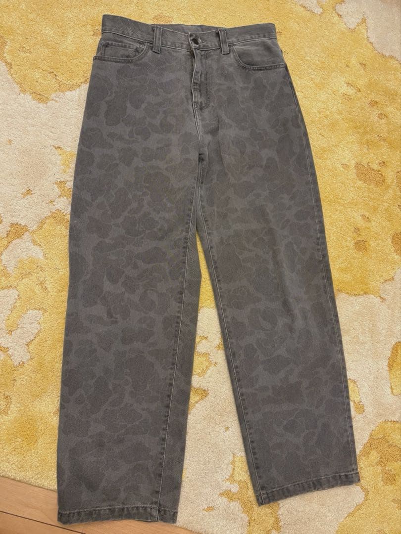 Carhartt Duck Landon Pant 30 グレー カモ デニム