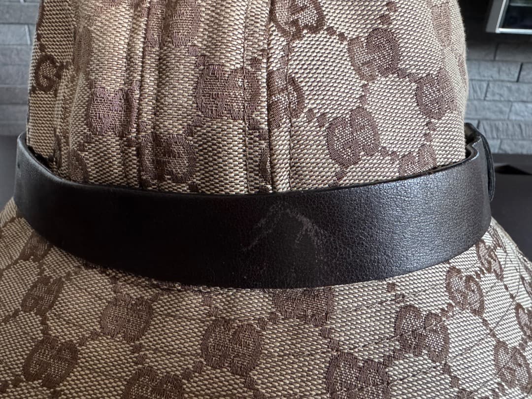 GUCCI 　ハット　モノグラム　GGキャンバス