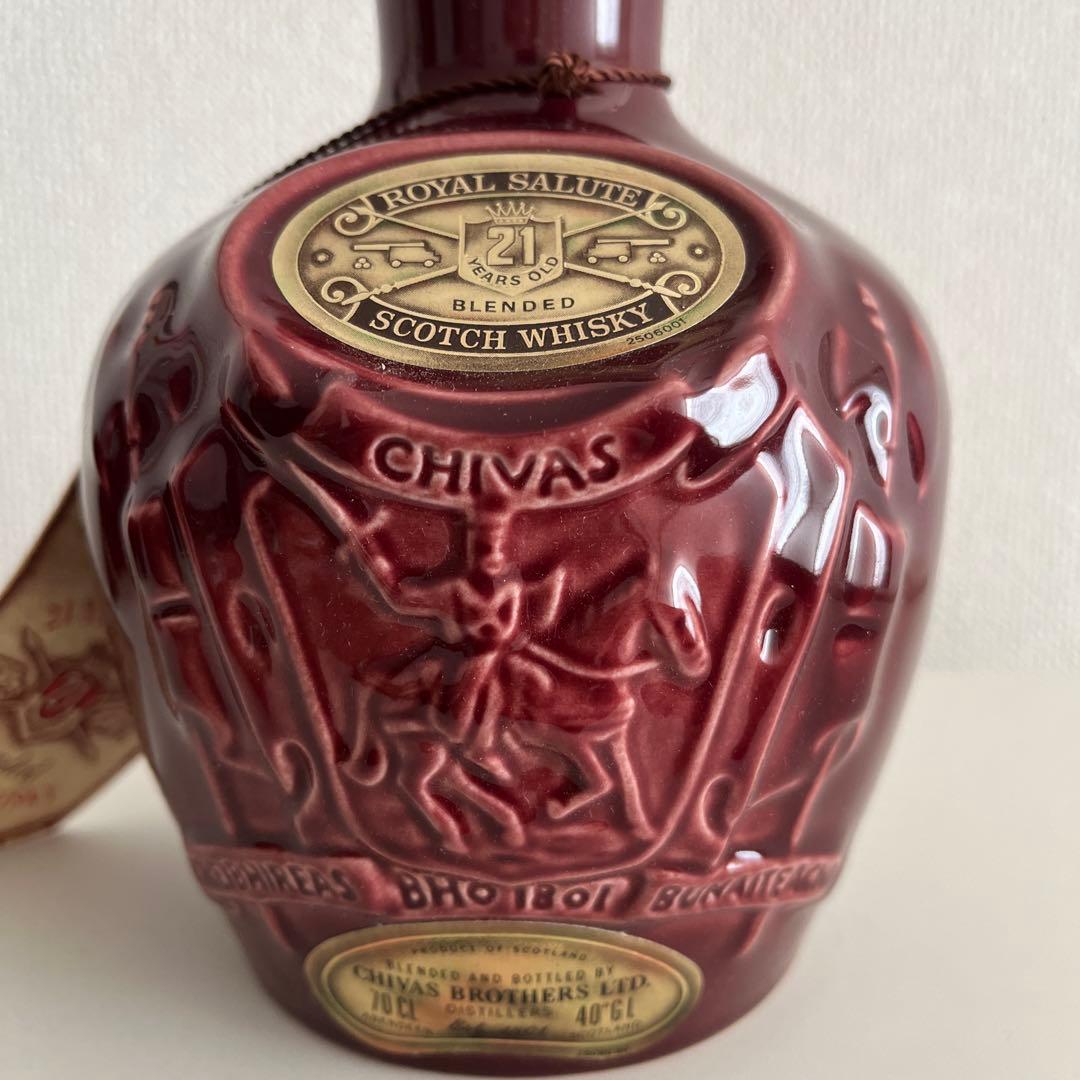 【未開栓】古酒　ロイヤルサルート 21年 赤陶器 スコッチウイスキー