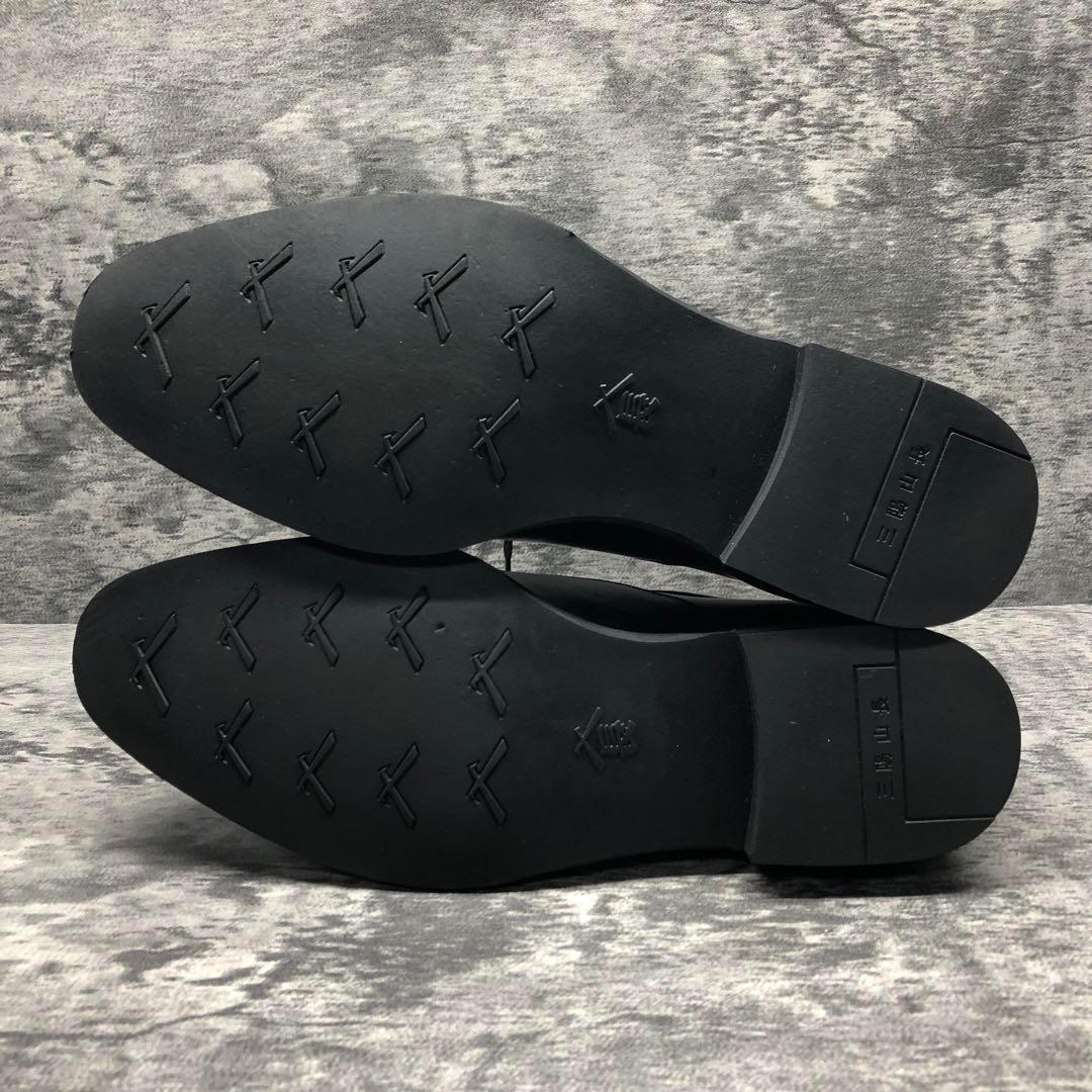 極美品✨防水 友二郎/BOSUI TOMOJIRO ストレートチップ 三陽山長