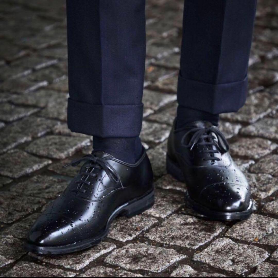 極美品✨防水 友二郎/BOSUI TOMOJIRO ストレートチップ 三陽山長