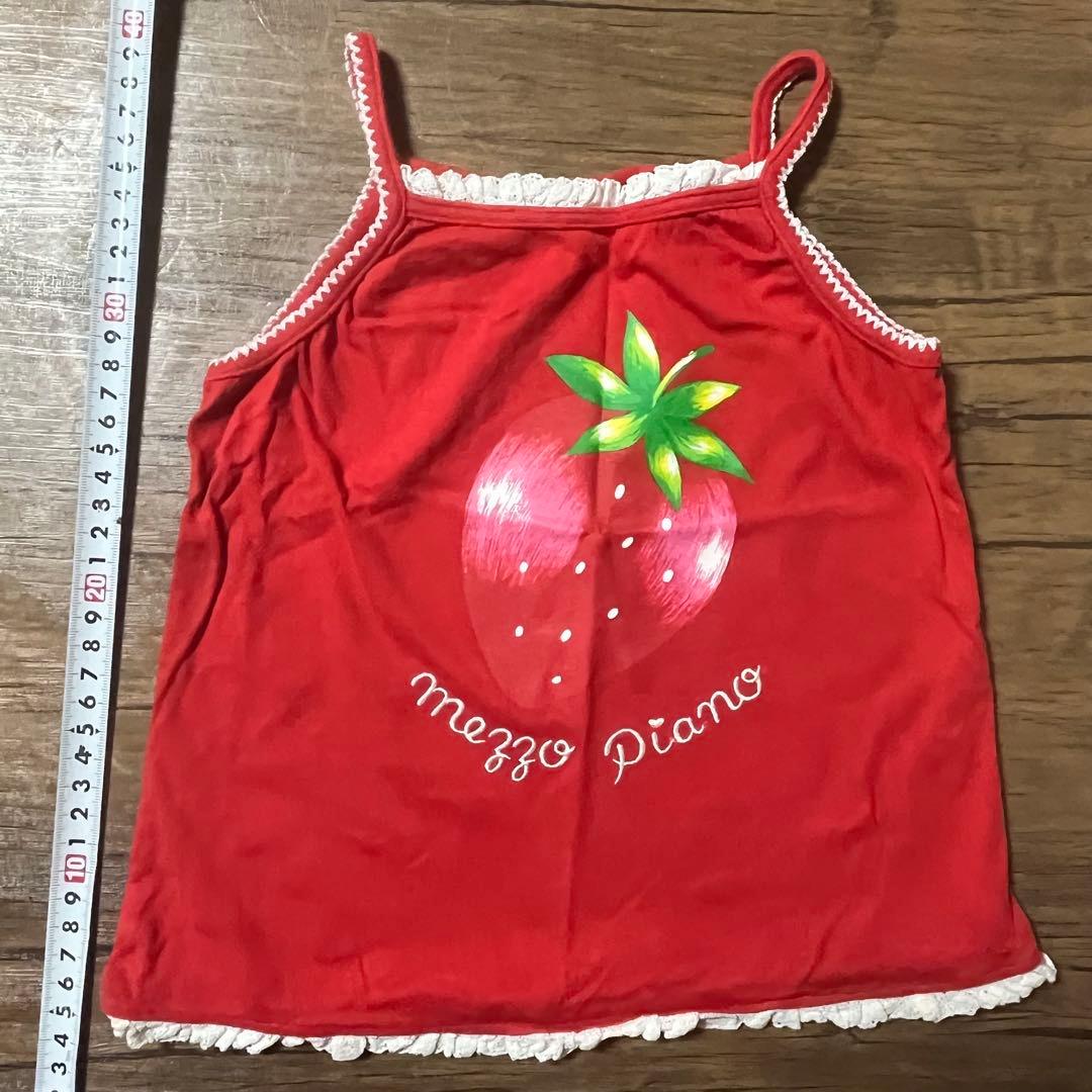 メゾピアノ　キャミ5点セット　120（110）　みっぷる、苺、みみちゃん