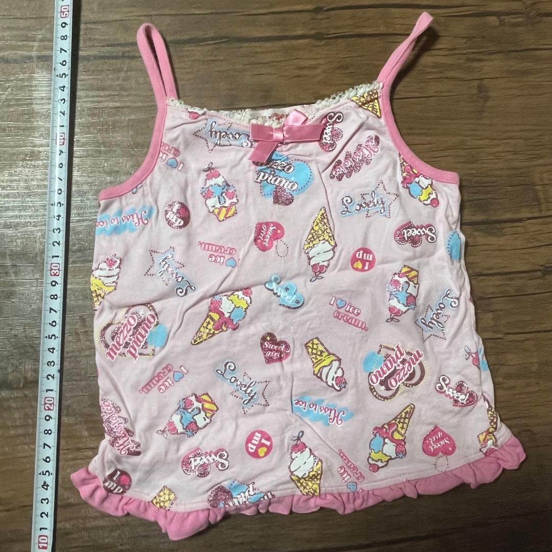 メゾピアノ　キャミ5点セット　120（110）　みっぷる、苺、みみちゃん