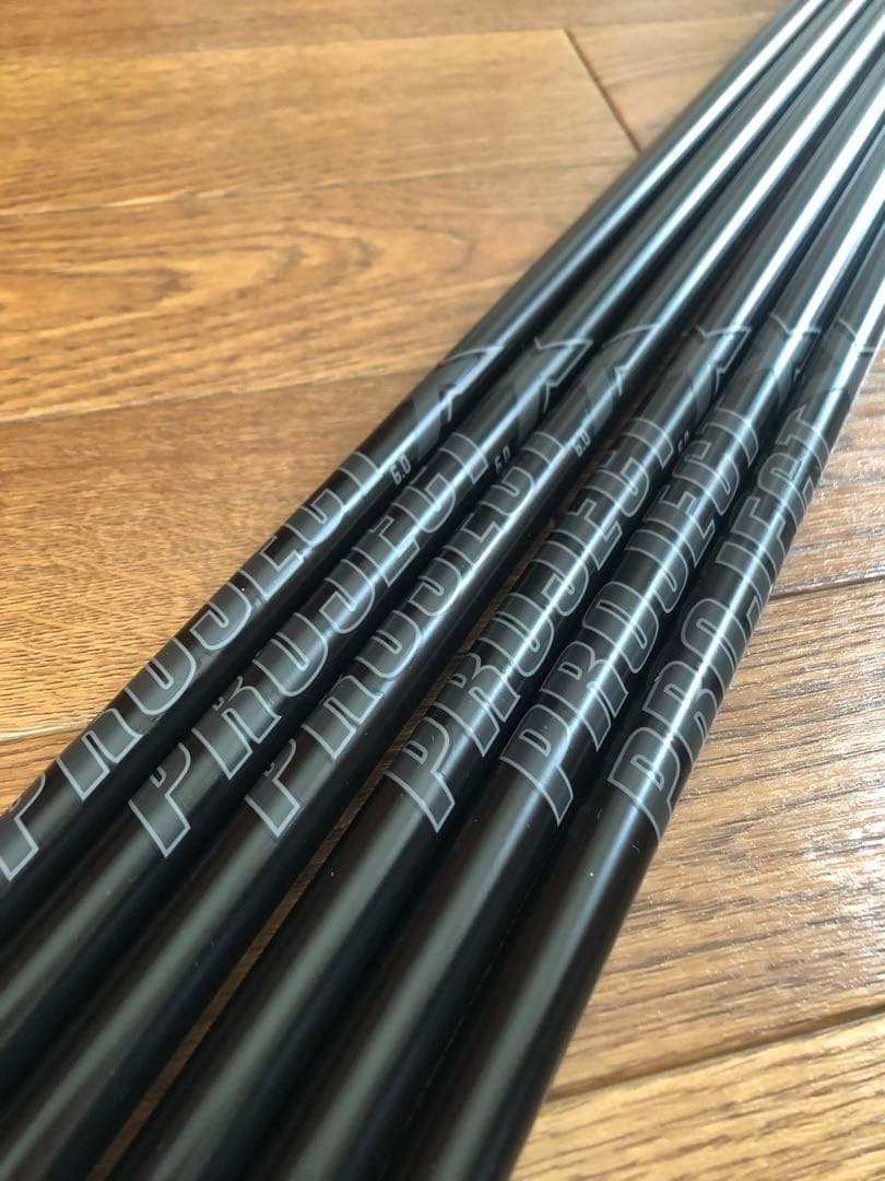 新品 プロジェクトX オールブラック 6.0 #4〜#9 6本 新品未使用