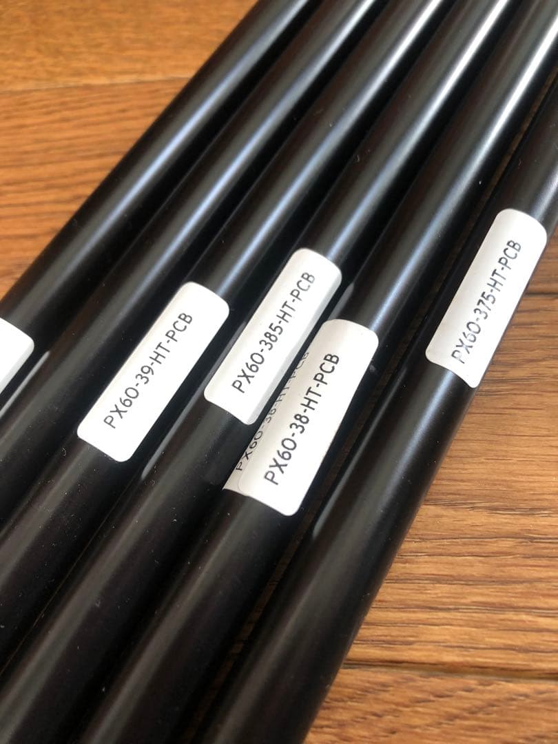 新品 プロジェクトX オールブラック 6.0 #4〜#9 6本 新品未使用