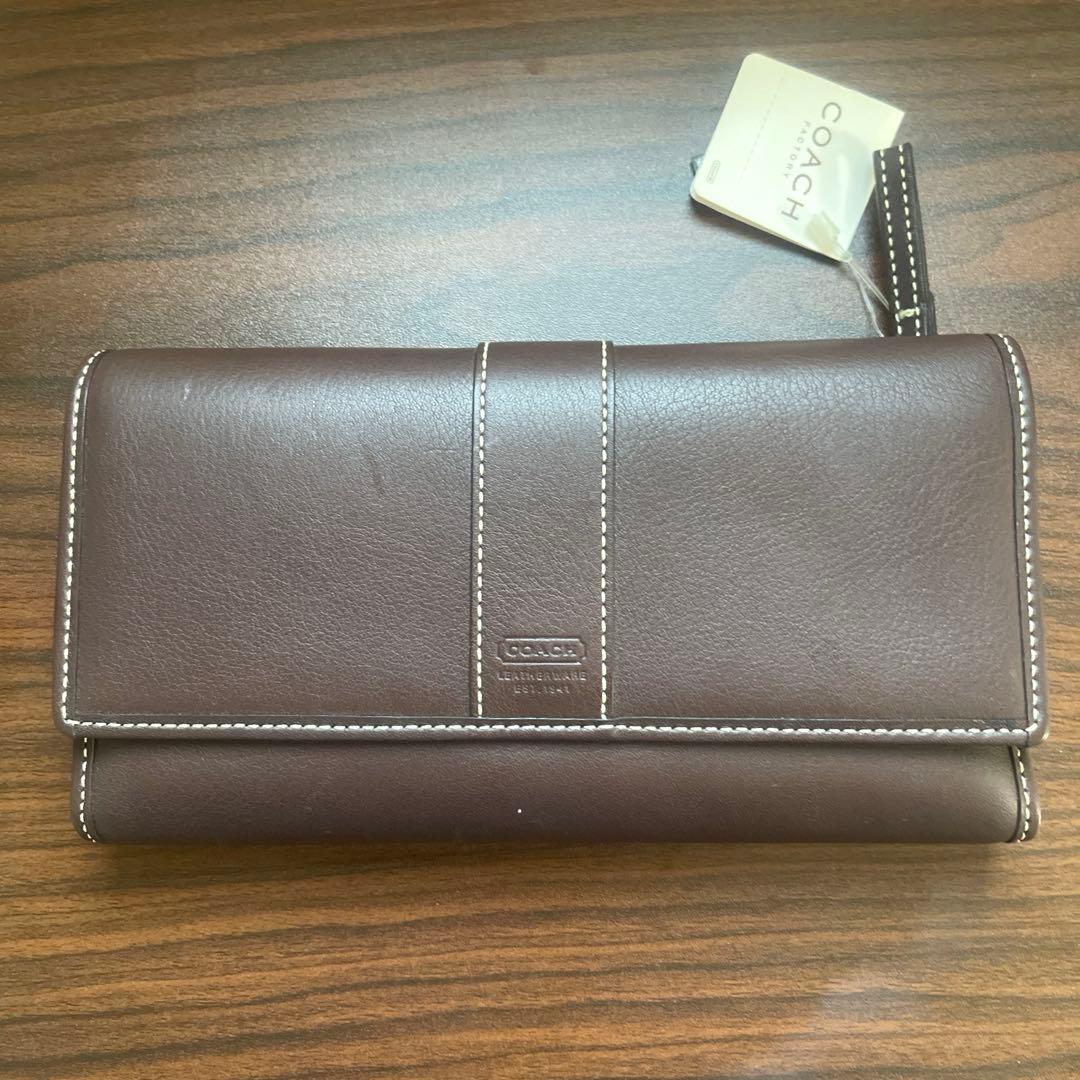 COACH 長財布2007アメリカ旅行179.00ドル　アウトレット　新品未使用