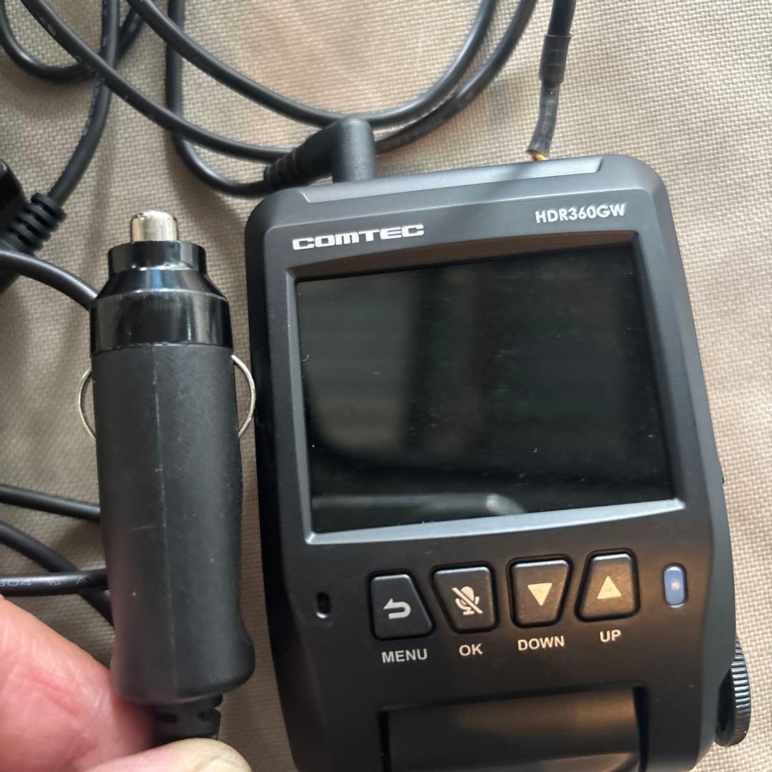COMTEC HDR360GW ドライブレコーダー　バックカメラ付き