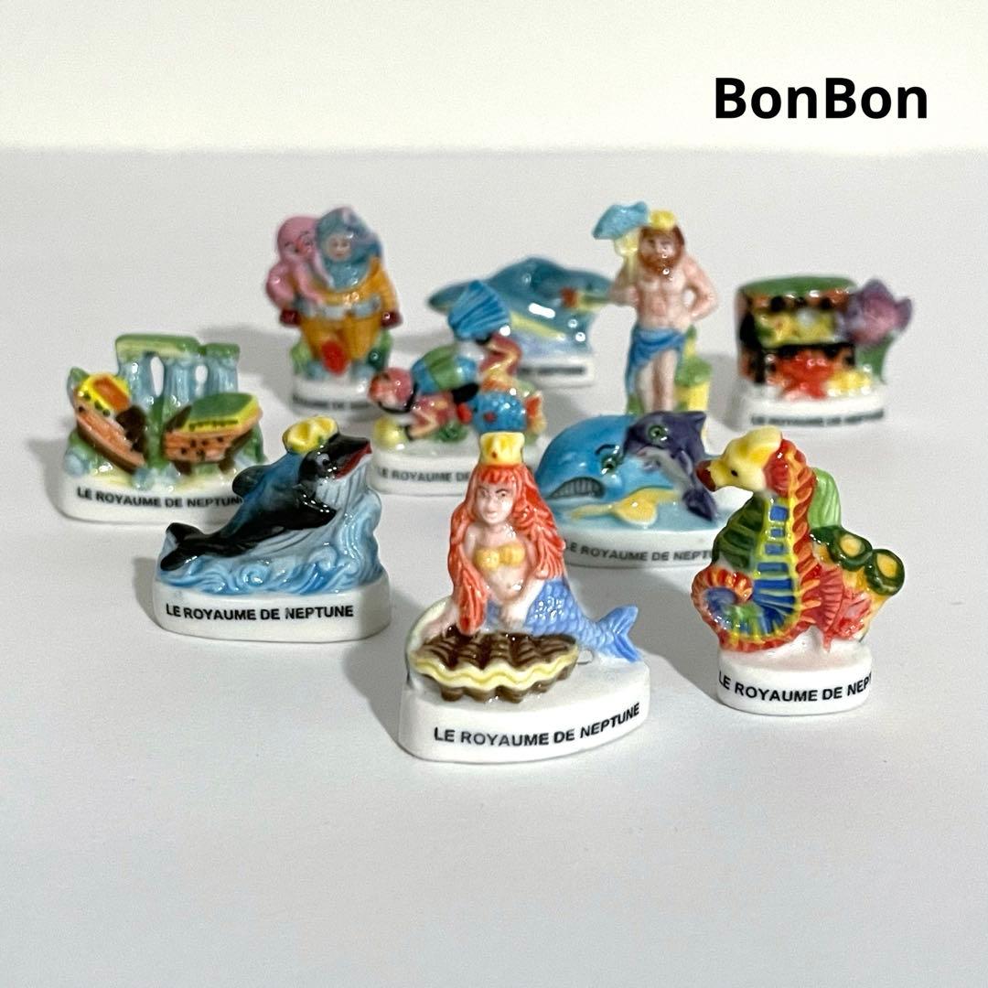 ネプチューン　フェーブ　ヴィンテージ　フランス　陶器　海　人魚　雑貨　イルカ