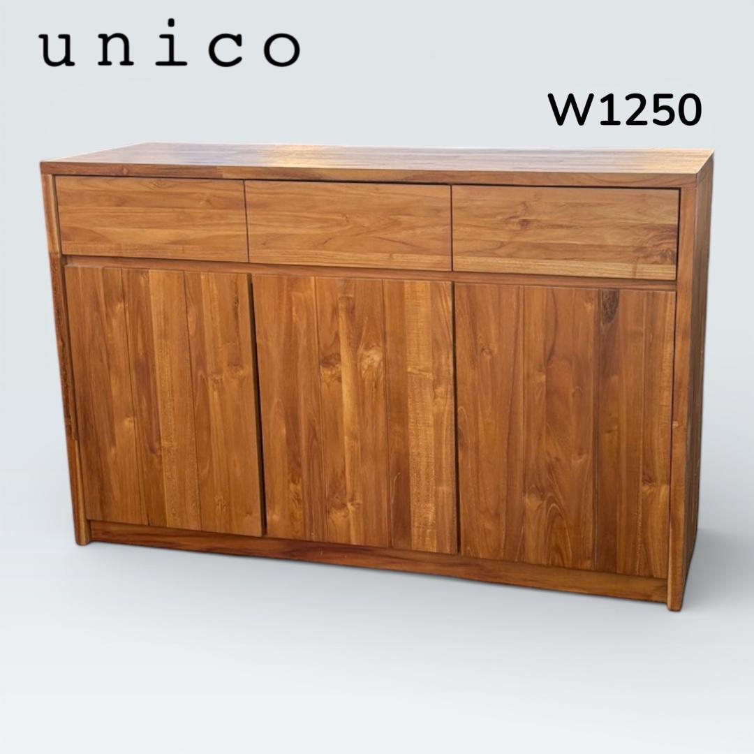 廃盤希少 unico ウニコ BREATH チーク材 キャビネット サイドボード