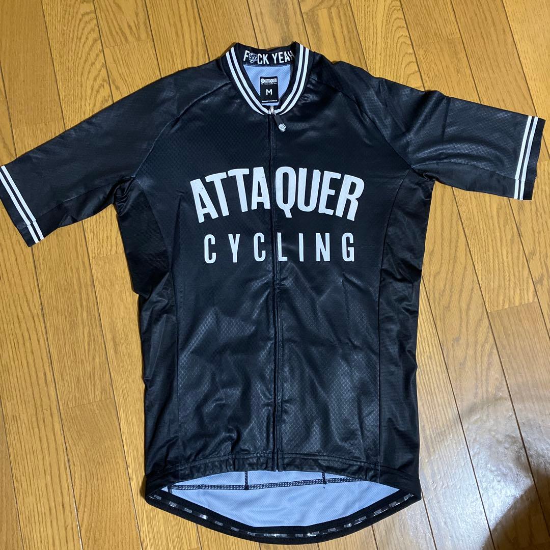 ATTAQUER サイクルジャージ Mサイズ　半袖　メンズ　ブラック