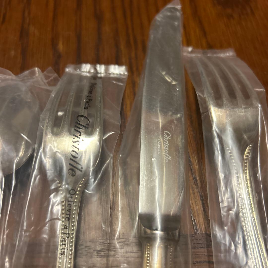 未開封クリストフル　カトラリーセット（フォーク・スプーン・ナイフ）