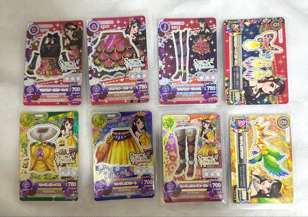 アイカツカード マルチカラーコーデ　キングレオコーデ　セット