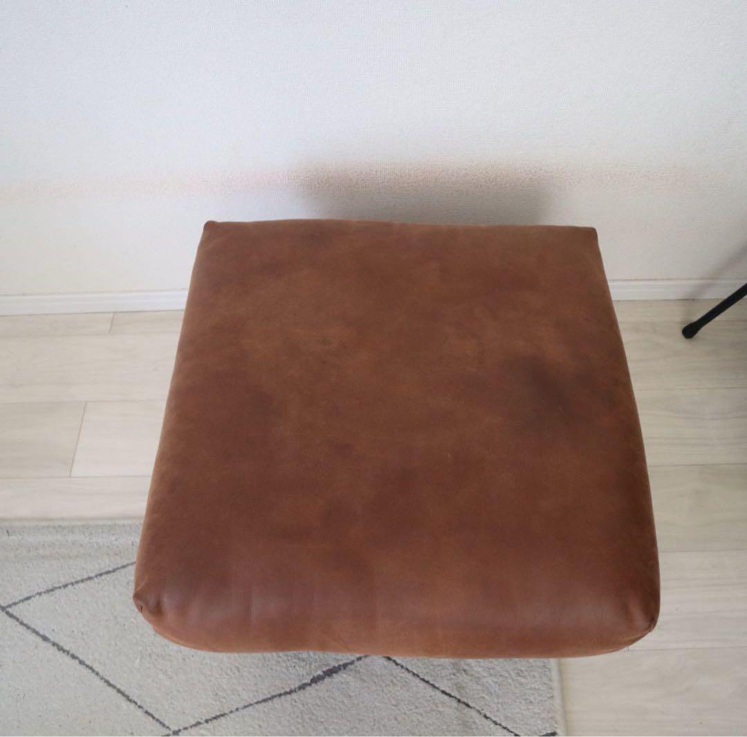 NOWHERE LIKE  ブラウンレザーオットマン