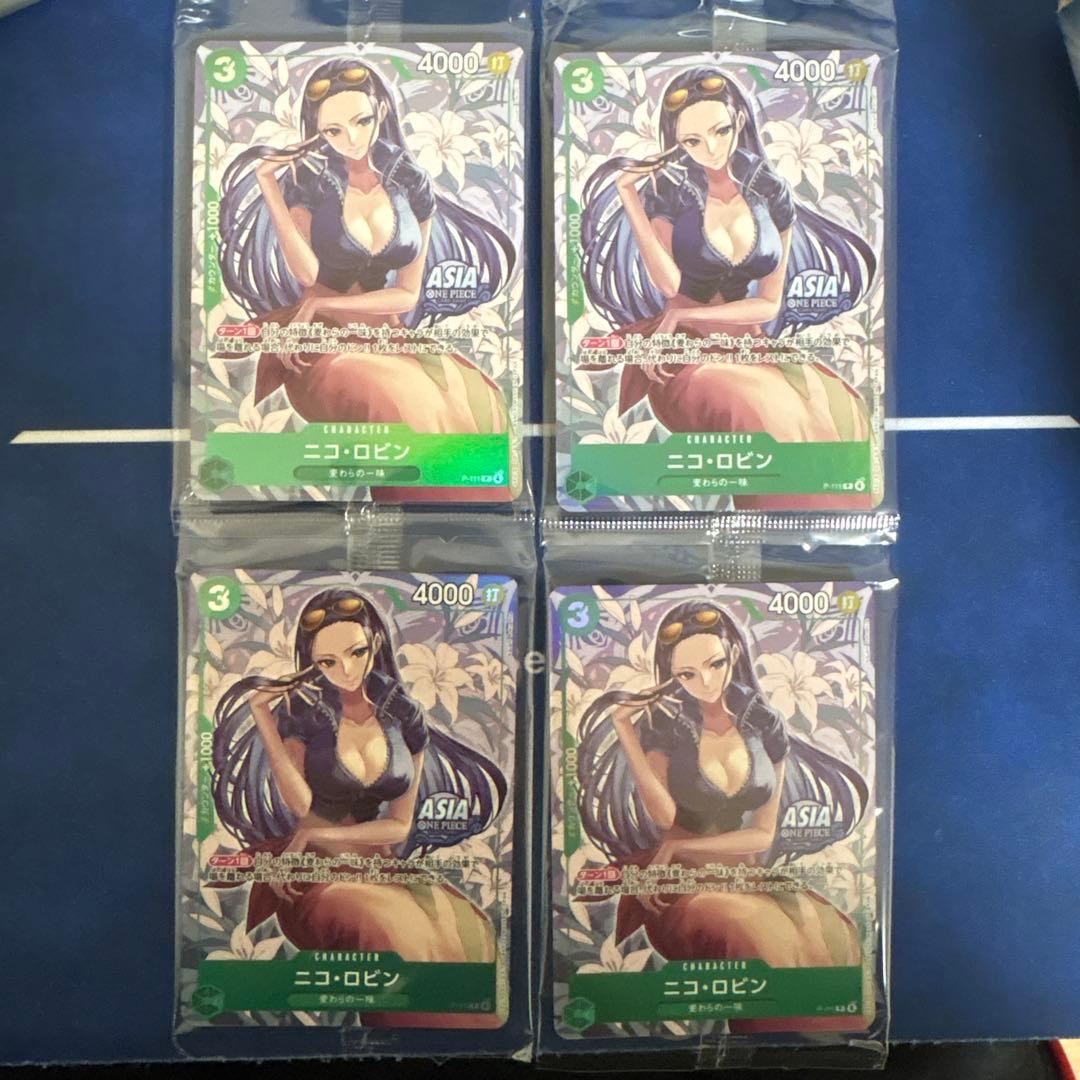 P-111 ニコ・ロビン Mini tin Pack アジア限定　未開封 4枚