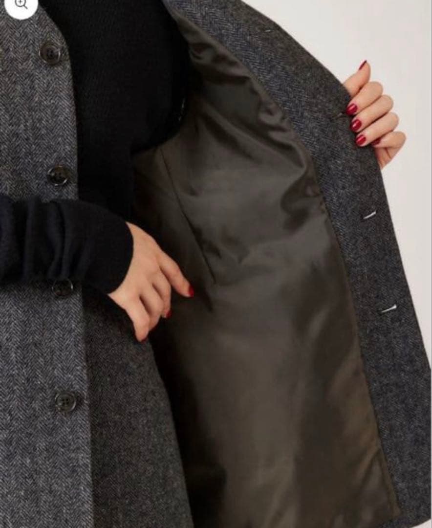 THE SHINZONE ヘリンボーンジレ グレー