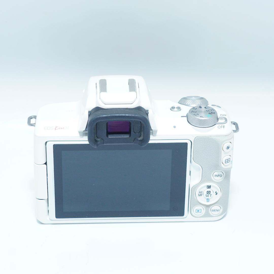 スマホ転送機能付♪キヤノン EOS Kiss M ホワイト