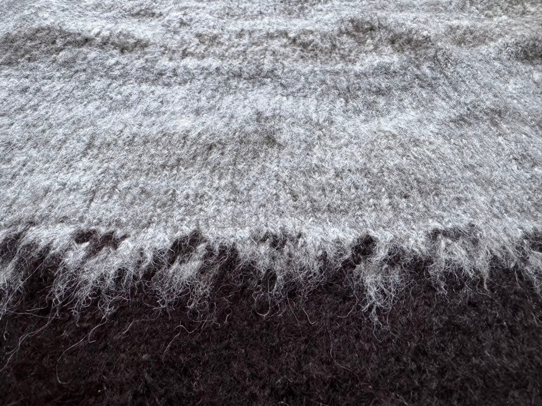 t*u様 ビンテージCASAアルパカウール100%ニットセータージグザグ幾何学ノ