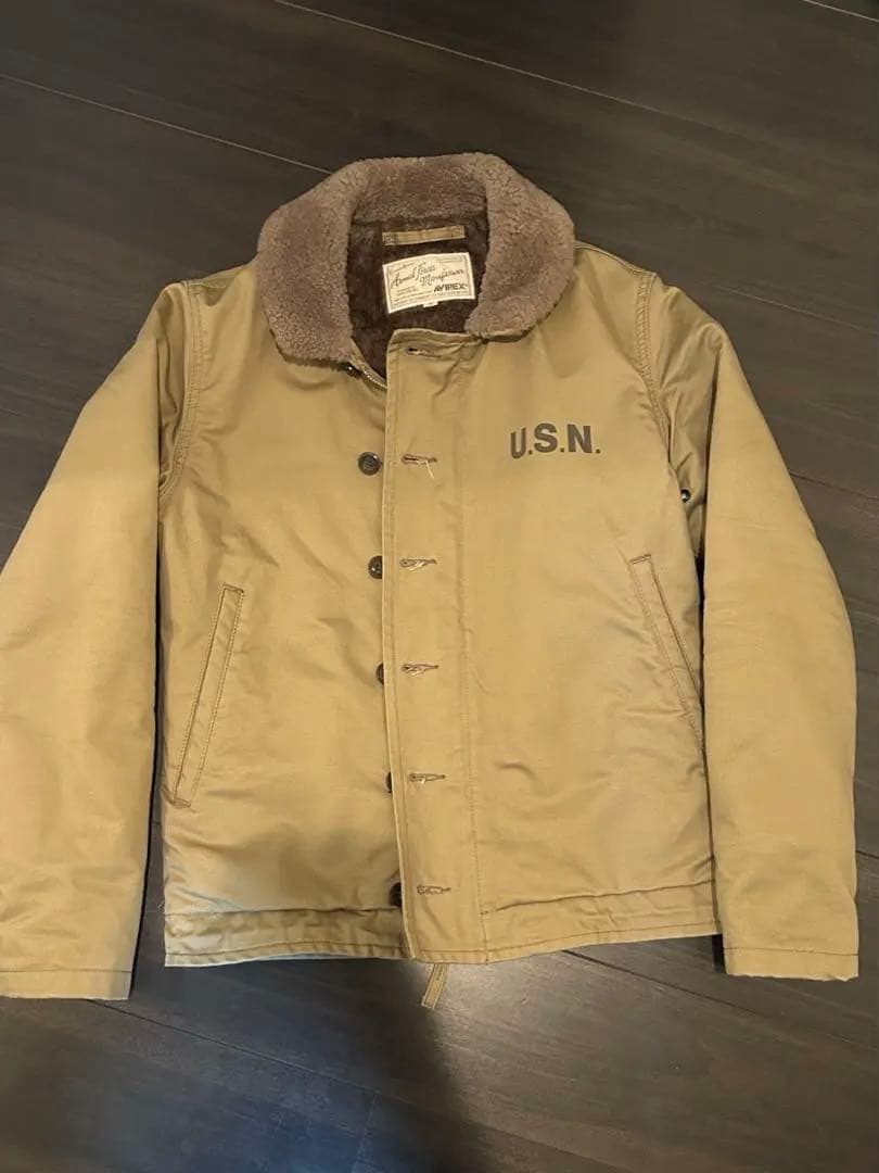 大人気‼️アビレックスAVIREX デッキジャケット　vintage ミリタリー