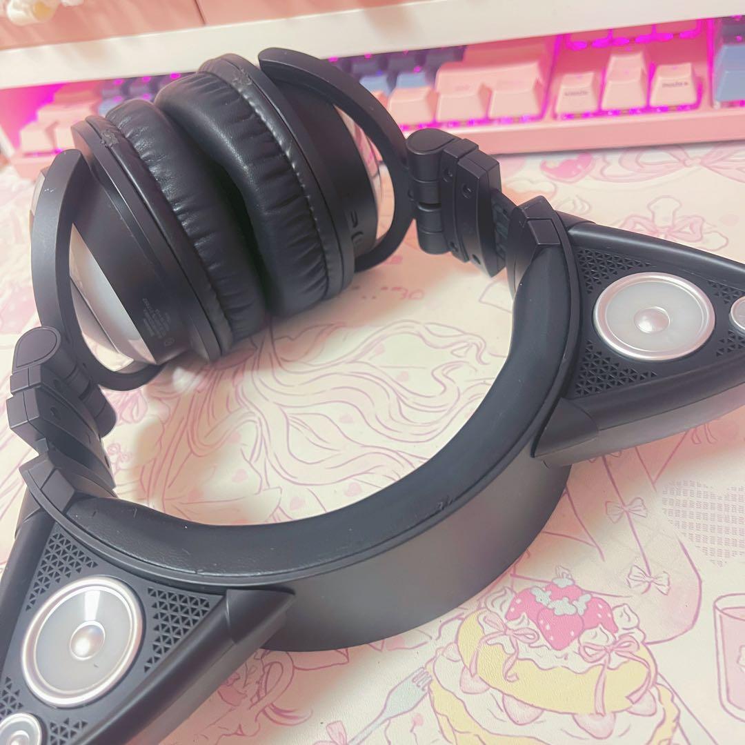 ✨希少✨Brookstone 8色に光る！ネコ耳ワイヤレスヘッドフォン　sony