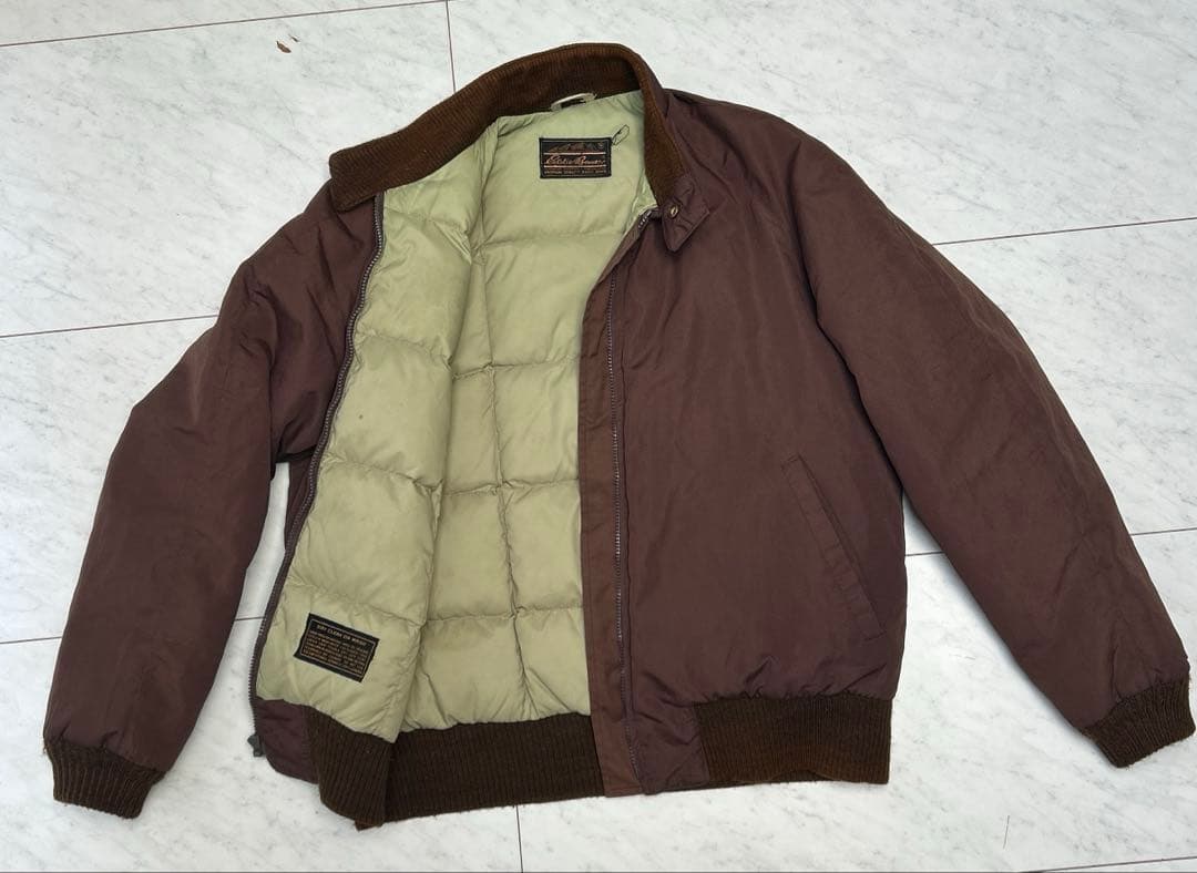 極美品70s~80s Eddie Bauer 黒タグ グースダウンジャケット