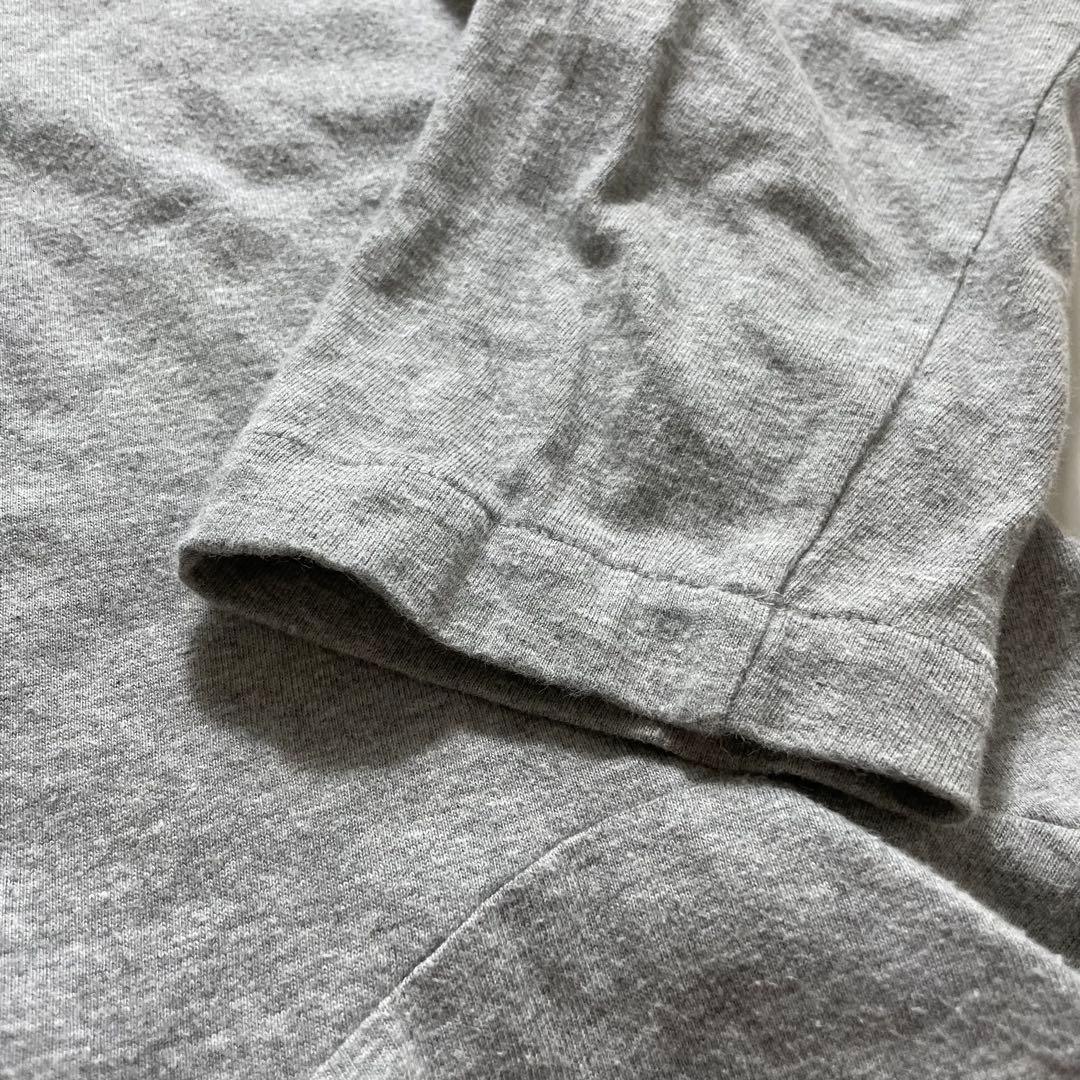 トリココムデギャルソン 丸襟ブラウス トップス フリル バックボタン グレー M