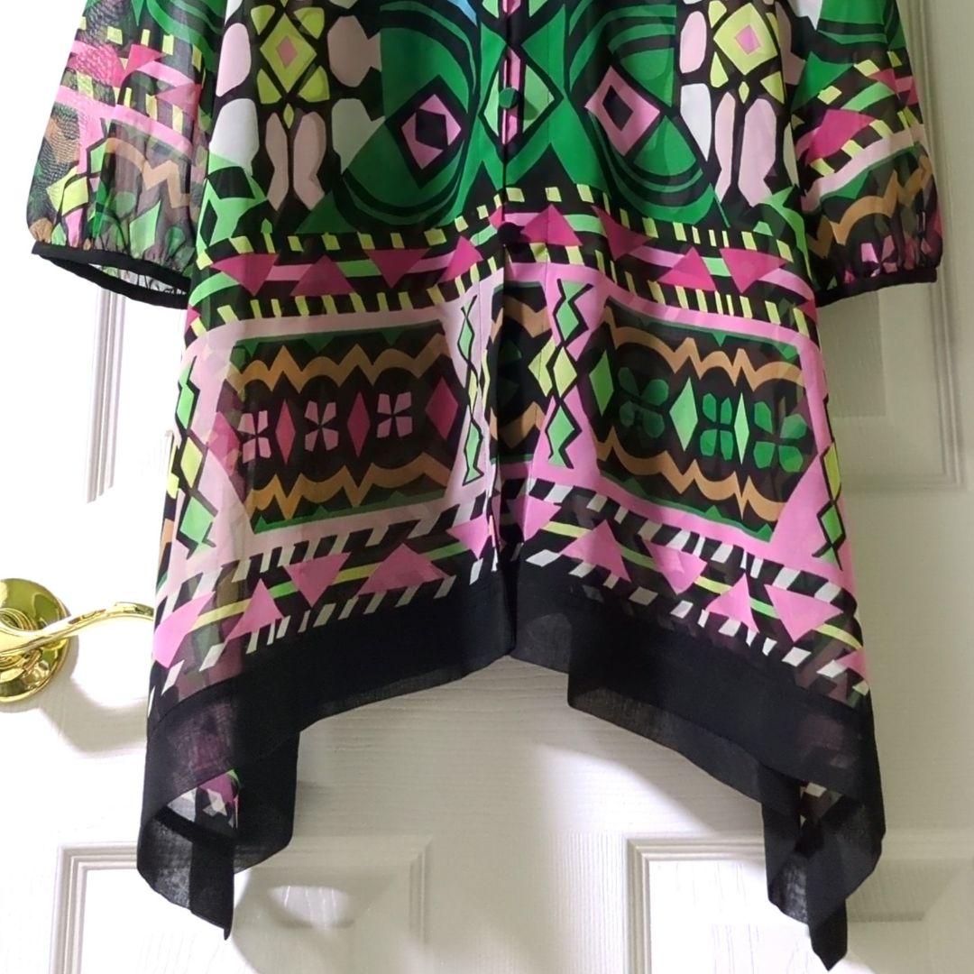 【専用】TOKUKO 1er VOL　前開き チュニック　総柄　カラフル