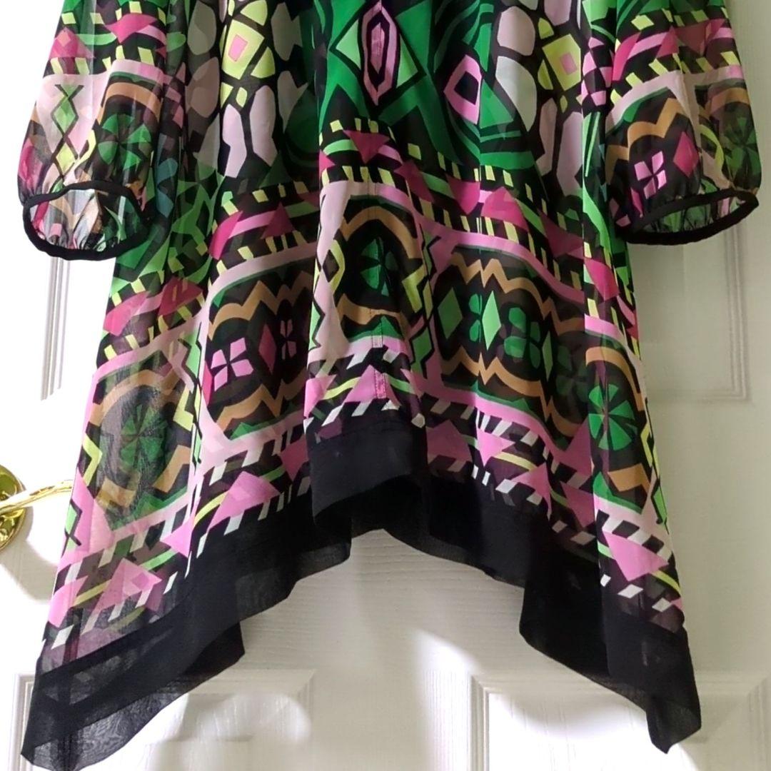 【専用】TOKUKO 1er VOL　前開き チュニック　総柄　カラフル