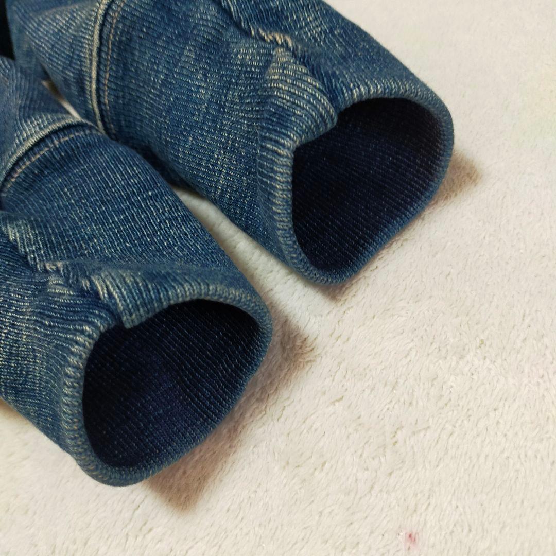 美品　KAPITAL　0サイズ　加工　スウェット素材　デニムジャケット