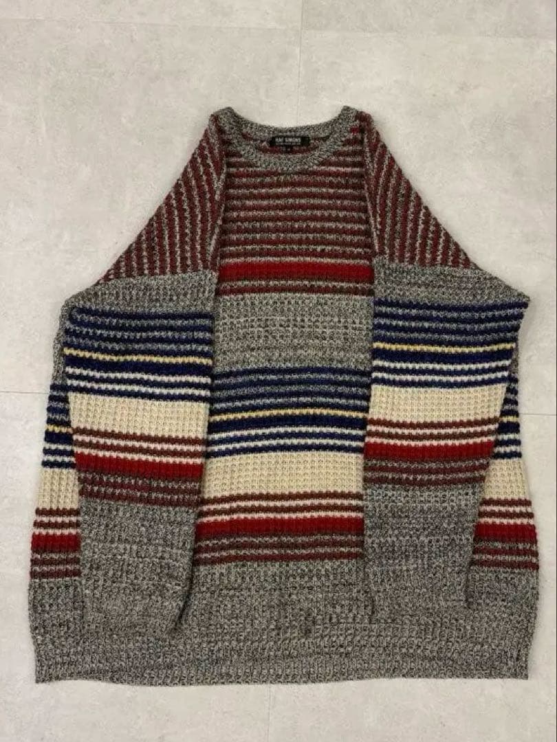 RAF SIMONS 04AWWave期クルーンネックニット