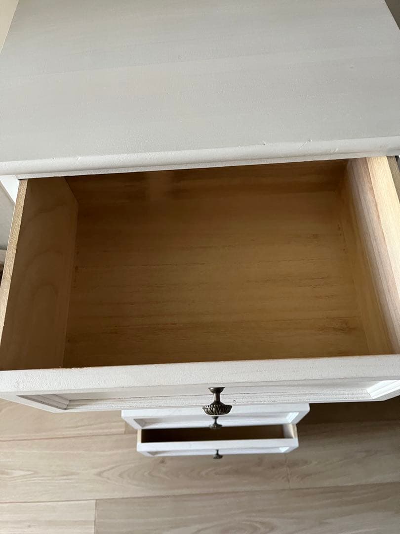 【未使用】　アンティーク調　スリムチェスト　5段