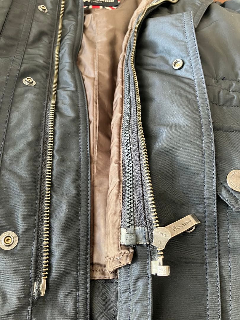 Aquascutum フード ダウンライナー付 モッズコート