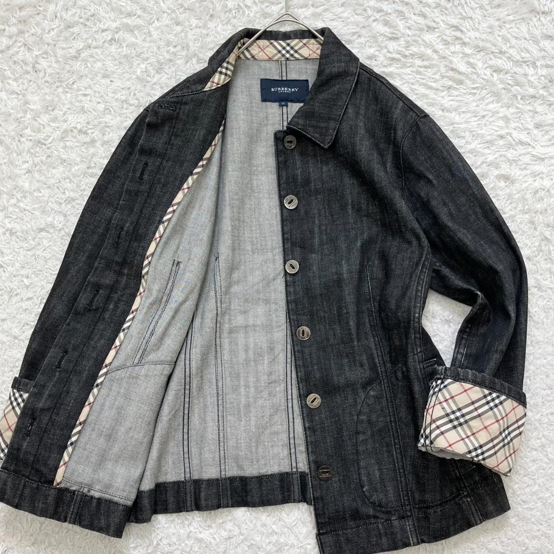 美品✨バーバリーロンドン デニムジャケット ノバチェック 大きいサイズ 13
